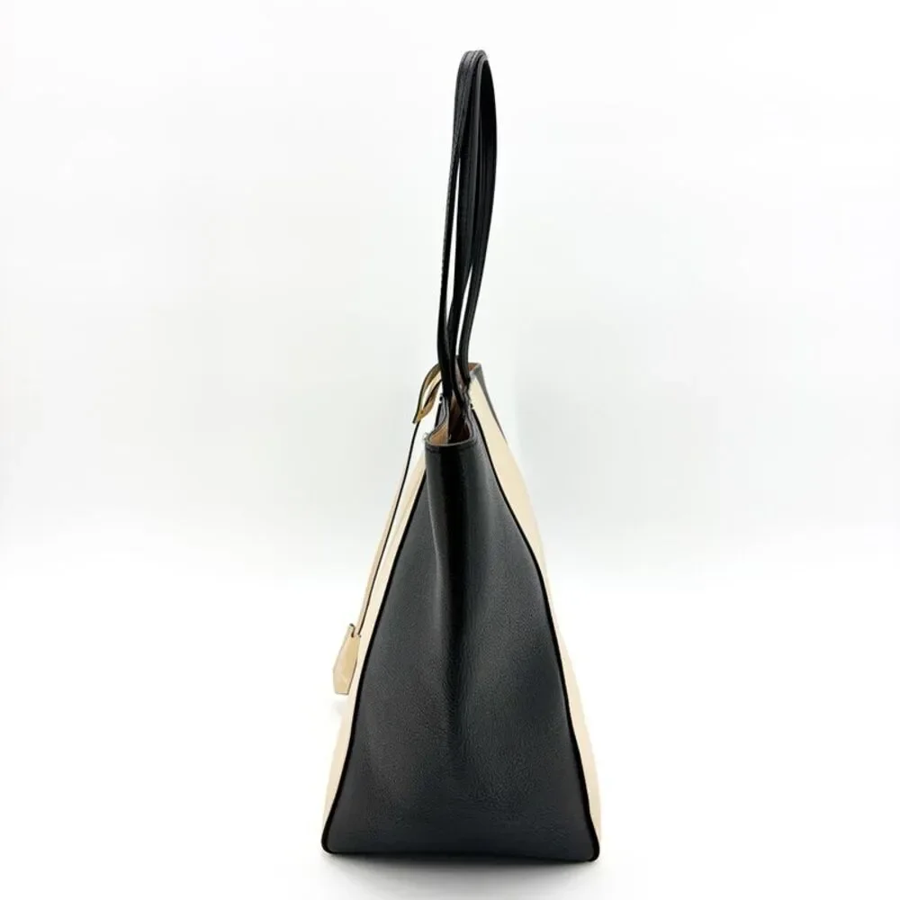 Louis Vuitton Lockme Shopper Black Beige
